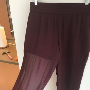 Club Monaco sheer pants